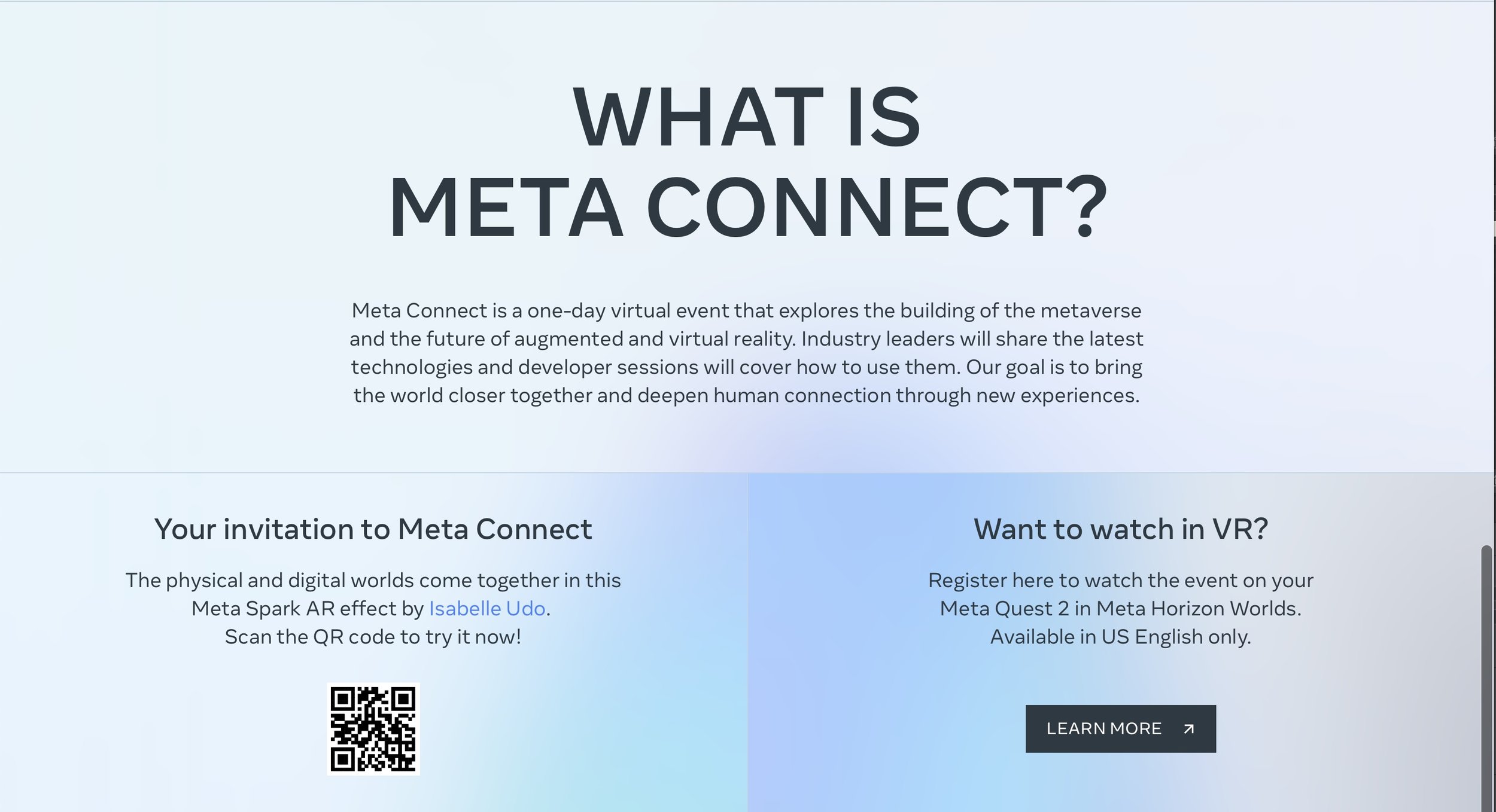 META Connect visual